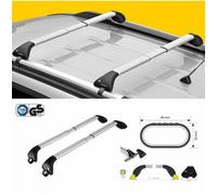 BARRE ALLUMINIO NORDRIVE CON SERRATURA CITROEN C4 CACTUS DAL 2014- CON RAILING