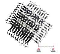 Barre coniche retrattili in plastica industriale in PVC | 1/2/4/5/6/8/10/12/16/20 pezzi multicolori for la costruzione della segnaletica stradale(White and Black,20pcs)