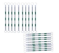Barre coniche stradali interbloccate - Barricata leggera portatile con anelli di ricambio for la costruzione di strade(Blue-white,10PCS)