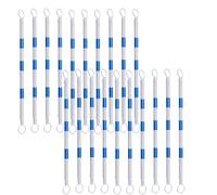 Barre coniche stradali interbloccate - Barricata leggera portatile con anelli di ricambio for la costruzione di strade(Blue-white,20PCS)