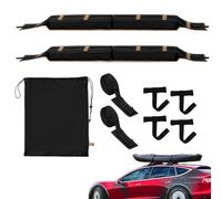 Barre da tetto flessibili, universali, rinforzate, 2 pezzi, supporto per tavola da surf per auto, con borsa, canoe, snowboards, sci, SUV, campeggio