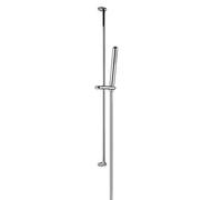 Barre de douche Gessi Goccia, avec douchette à main anticalcaire et flexible, installation horizontale ou verticale, douchette à main en métal, 33645147, 33645147, Colorazione: Cromo spazzolato
