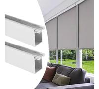 Barre di blocco della luce a canale a U, Bloccanti for luce oscurante, binario laterale con canale a U, 2 pezzi, multicolore, dimensioni multiple(White 2 Pcs,134cm(52.8in))