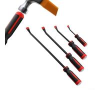 Barre di leva in acciaio al cromo vanadio resistenti con punta più spessa e punte angolate per una maggiore leva e controllo (set da 4 pezzi)