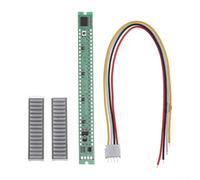 Barre di livello audio a 32 segmenti con 24 verdi 8 per metro per Vu Sound Display Analizzatore rosso Music Meter Modificabile Velocità di salita/caduta