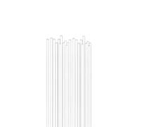 barre di miscelazione di vetro di borosilicato, Confezione da 1000 tubi capillari for la determinazione del punto di fusione in vetro, diverse misure(0.3x200mm)
