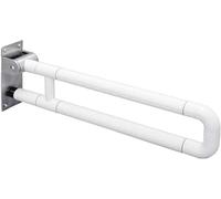 Barre di sicurezza for WC in acciaio inox, barre di sostegno for il bagno ribaltabili e avvitabili, barre di sostegno for la doccia con impugnatura antiscivolo, si illuminano di notte, adatte a donne