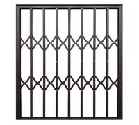 Barre di Sicurezza per finestre in Lega di Alluminio, Alte 110 cm, Pieghevoli e bloccabili, Ideali per la Sicurezza di Bambini e Animali Domestici, Adatte a finestre scorrevoli da 90x120 cm,