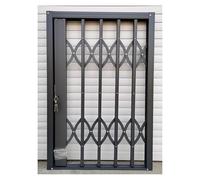 Barre di sicurezza per finestre scorrevoli con serratura, in lega di alluminio resistente, design pieghevole regolabile per la sicurezza di bambini e animali domestici, prevenzione furti, si adattano