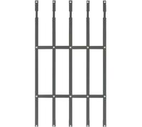 Barre di sicurezza resistenti per finestre, protezione commerciale della finestra dai ladri, 31,5 in -59 in barricata regolabile delle barre della finestra, per soppalco/capannone, H-110-120,1 cm, W