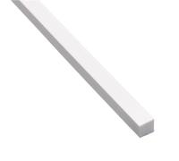 Barre e tondini in plastica ABS, Aste quadrate in plastica ABS, 1-6mm x 250-500mm, for accessori di modellizzazione 1pz(1.5x250mm)