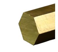 Barre esagonali in ottone Barre solide, Aste esagonali in ottone for applicazioni artigianali e meccaniche in diverse dimensioni(5mm)
