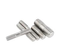 Barre filettate a doppia estremità M3 M4 M5 - Bulloni prigionieri senza testa in acciaio inox 304 metrico for lavorazione del legno e applicazioni industriali(M3x40mm 10pcs)