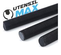 BARRE FILETTATE IN ACCIAIO BRUNITO AD ALTA RESISTENZA 10.9 - LUNG.ZZA 1 METRO