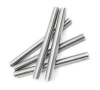 Barre filettate integralmente, tiranti e perni, Set di aste completamente filettate in acciaio inossidabile 304 M2-M5 16mm-400mm(M2x0.4x400mm 2Pc)