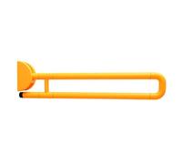 Barre for WC, barre for WC con impugnatura strutturata, bracciolo for WC con maniglia pieghevole, capacità di peso di 440 libbre for corrimano di stabilità for WC for anziani disabili(Yellow,29.52x5.1