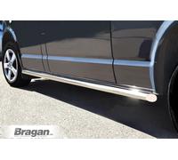 Barre Laterali Affusolato per Citroen Nemo 2007 + Van Acciaio Inox Tubi