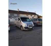 Barre Laterali + Bianco LED Per Renault trafic 2002-2014 Lwb Acciaio Inox