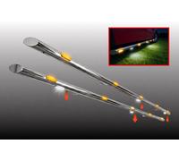 Barre Laterali Cromate + 4 Luci Tergenti LED Per Mercedes sprinter MWB 2018+