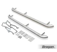 Barre Laterali - Curvo Per hyundai tucson 2015-2018 Cromo Passo Tubi Inox