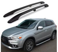 Barre Laterali In Alluminio Nero Per Tetto Da Montare Su Mitsubishi ASX (2010+)