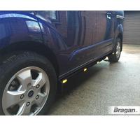 Barre Laterali + Led Ambra Per Ford Transit Tourneo Connect 2002-2014 Swb - NERO