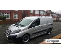 Barre Laterali Nere Acciaio Inox per Citroen Dispatch SWB 2007 - 2016