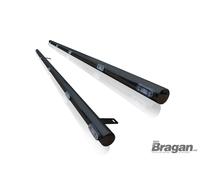 Barre Laterali Nere + LED Ambra Per Renault Kangoo Express Maxi LWB 2008 - 2021