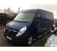 Barre Laterali per Nissan Interstar Mwb 2003-2010 Lucido Acciaio Inox Van Gonne