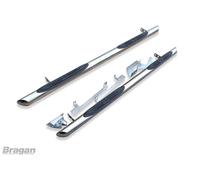 Barre Laterali per Vauxhall/Opel Antara 2006 - 2012 SUV Conici Taglio Inox Steel