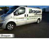 Barre Laterali Stainless Nere Opache Tapered SWB Opel Vauxhall Vivaro 2002-2014