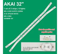 BARRE LED STRISCE E32F2000 JS-D-JP3220-061EC PER TV 32" AKAI AKTV3214 AKTV3222