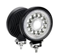 Barre luminose lavoro a LED 2 pezzi 4 pollici 140W 14000LM Faretti super luminosi 6000K IP67 Luci di guida per camion fuoristrada UTV Barca Moto Auto con durata di vita di 50000 (Girare)