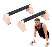 Barre parallele - 2 maniglie push up, attrezzature da allenamento con impugnatura in legno, supporti per fitness pesanti, barre da allenamento stabili | per la palestra a casa per
