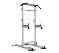 Barre parallele Multifunzione Regolabili per la casa, Dispositivo per trazioni e Squat Rack, capacità di carico 300 kg, 71x126x225 cm, Grigio