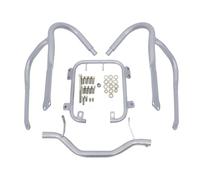 Barre Paramotore Barre Di Protezione Motore Highway Crash Bumper Per BMW Per R1200RT Per R1200 RT 2004-2013 Telaio Stunt Cage Moto Crash Bar Paraurti(Silver front)