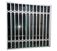 Barre per finestre - Griglia pieghevole orizzontale scorrevole per casa e bambini - Antifurto per esterni, protezione da recinto