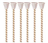 Barre per piante elettriche, 6 pezzi per antenna da giardino in rame, 30,5 cm, in rame, filo di rame, ideale per verdure, piante ornamentali ed erbe aromatiche