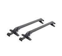 Barre portapacchi Barra Portapacchi Universale Da Tetto Per Auto Nera In Alluminio Con Serratura 2 Pezzi Barre Portapacchi Portatutto(D-Pole 100cm-110cm)