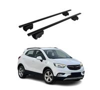 Barre portapacchi compatibili con Opel Mokka X 2015-2023, 2 X, Nero , Standart
