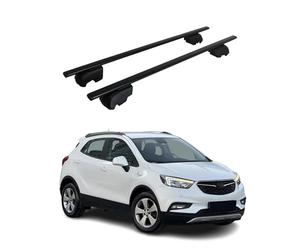 Barre portapacchi compatibili con Opel Mokka X 2015-2023, 2 X, Nero , Standart