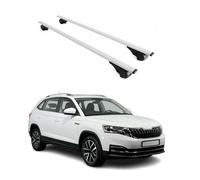 Barre portapacchi compatibili con Skoda Kamiq 2020-2023, barre di base, barre trasversali, 2 pezzi, colore grigio