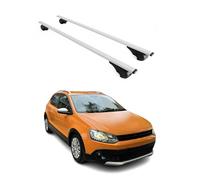 Barre portapacchi compatibili con VW Polo 5 V berlina 2009-2017 barre di base grigio 2X