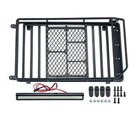 Barre portapacchi in metallo con luce a LED per Axial SCX10 1/10 RC Crawler Car