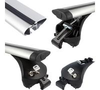 Barre Portapacchi per BMW X5 F15 5-porte 2014- profili integrati Alu argento