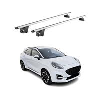 Barre portapacchi per Ford Puma 2020-2025 in alluminio argento TÜV 2 TLG