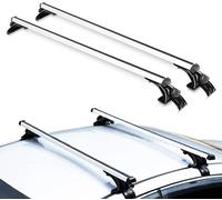 Barre portapacchi universali 146,5 cm, box da tetto o come supporto per sci, per portapacchi aperto, portatutto regolabili, portata 90 kg