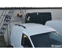Barre Portatetto in Alluminio Nero Bragan per VW Caddy SWB 2010-2015 1670mm