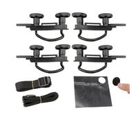 Barre Portatutto 4 pezzi di bulloni a U in metallo per auto, morsetti universali per box da tetto, kit montaggio per furgoni, per a per, accessori per bagagli Auto Barre Portatutto(A)