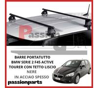 BARRE PORTATUTTO ACCIAIO PER BMW SERIE 2 ACTIVE TOURER TETTO LISCIO PREMONTATE